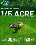 Litheli Cordless Lawn Mower 14 Inch, Brushless Motor Push Mower with Zero Maintenance, 5.0Ah Battery & Charger, Cuts up to 3000 Sq. Ft, 5-Position Height Adjustment (1-2.5 in), Lightweight Design - Image 7
