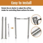 Grill Replacement Parts for Weber GS4 Spirit II 200 Series | 7635 Porcelain-Enameled Flavorizer Bars and 69785 Stainless Steel Burner Tubes Set, Fit for II E/S-210 Front-Mounted Control - Image 5