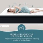 Sleepmax Extra Firm Queen Mattress 12 Inch - Deep Sleep Hybrid Mattress Pain Relieving - Cooling Bed in a Box for Back & Side Sleepers - 365-Night Trial, CertiPUR-US Certified, Forever Warranty - Image 6