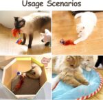 Migipaws Interactive Cat Ball Toy Set, Fun Tracker, Automatic Rolling Chase Ball with Fluffy Tail, A Small Mice, Rechargeable (White) - Image 5