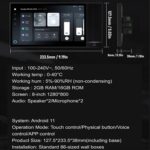 Smart Home Control Panel 8 Inch, Tuya 2G+16G WiFi Touch Screen | Voice Control Wall Mount Scene Switch, Compatible with Alexa Google Home, 1280x800 Display with 2 Speakers - Image 7