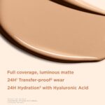 Clarins Skin Illusion Longwear Full Coverage Foundation|Luminous Matte Finish|24H Hold and 24H Hydration|Natural Looking|Transfer, Sweat and Smudge Proof| Contains Hyaluronic Acid|1 Fl Oz - Image 4