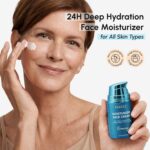 MAREE Face Moisturizer – Firming & Lifting Face Cream for Women with Collagen, Retinol & Hyaluronic Acid – Day & Night Anti-Aging Facial Wrinkle DD Cream Moisturizer for Dry Skin – Blue - Image 3