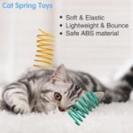 12PCS 12Colors Cat Spring Toys for Indoor Cats | Interactive Coil Springs for Self Play, Heavy Plastic Cat Spiral Spring, Hunting, Biting, Swatting Creative Kitten Toy. - Image 6