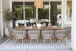 PURPLE LEAF Outdoor Dining Set for 10 with Cushions PE Rattan Teak | Teak Look Zero Care Woodgrain Aluminum, No Wobble Level On Any Floor, Comfort Chair Sit Perfect Sit Like A Cloud - Image 3
