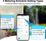 WiFi Water Timer with Brass Inlet, 1 Zone Smart Sprinkler Timer for Garden Hose Faucet, Hose Timers with Up to 20 Watering Plans, APP & Voice Control, Compatible with Alexa (2.4GHz Only) - Image 5