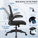 FelixKing Office Chair, Ergonomic Desk Chair Breathable Mesh Chairs Adjustable High Back Lumbar Support Flip-up Armrests, Executive Rolling Swivel Comfy Computer Chairs Home Office Black - Image 5