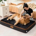 Orthopedic Memory Foam XXL Dog Bed - 6" Thick Beds for Extra Large Sized Dog - Waterproof Removable Washable Cover & Wrap-Around Zipper - Ultimate Comfort & Easy Maintenance, Black - Image 5