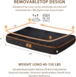 Orthopedic Memory Foam XXL Dog Bed - 6" Thick Beds for Extra Large Sized Dog - Waterproof Removable Washable Cover & Wrap-Around Zipper - Ultimate Comfort & Easy Maintenance, Black - Image 7