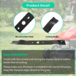 25012 Lawn Mower Blade for 18 Inch Mower Deck Compatible with Greenwork 25092 2519402 33303463, 1 Pack - Image 5