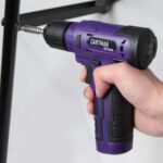 CARTMAN 150PCS 8V Cordless Drill Hand Tool Set, Purple Household Repair Kit | All-Inclusive Tool Assortment With 8V Drill, Great For Home Upkeep, DIY Crafting And Daily Household Fixes - Image 9