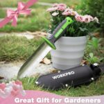 WORKPRO Hori Hori Garden Knife, Garden Tools with Oxford Sheath | 7" Stainless Steel Blade with Cutting Edge, Ergonomic TRP Handle with Hanging Hole, for Weeding, Planting, Digging, Green - Image 7