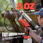 Ecarke Cordless Grease Gun Compatible with Milwaukee 18V Battery, 12000PSI Max Electric Grease Gun, Dual Pistol & in-Line Grip, Works with Bulk & Cartridge Grease, 39" Hose & 4 Couplers (Tool Only) - Image 4
