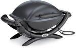 Weber® Q 1400 Portable Grill, Electric Grill, Gray | Portable Grill, 1560‑Watt/120 Volt Outdoor Electric BBQ Grill, Porcelain‑Enameled Cast‑Iron Grates, Precise Heat Control - Image 5