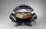 Weber® Q 1400 Portable Grill, Electric Grill, Gray | Portable Grill, 1560‑Watt/120 Volt Outdoor Electric BBQ Grill, Porcelain‑Enameled Cast‑Iron Grates, Precise Heat Control - Image 6