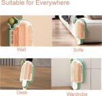 Catnip Toys for Indoor Cats 2 Pack, Stick on Wall Cat Brush with Catnip Ball Toys, 2 in 1 Massage & Self Groomer, Corner Brush - Image 6