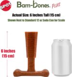 SPOT Bam-Bones Plus T Bone – Bamboo Fiber & Nylon Dog Chew Toy for Moderate to Aggressive Chewers, Durable Long Lasting & Non-Splintering, Beef Flavor Toy for Adult Dogs & Puppies Under 60 lbs, 6 in - Image 6