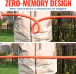 YAMATIC Flexible Garden Hose 5/8" x 75ft, 360° Swivel Handle, Burst 600 PSI | Water Hose for All-weather, 3/4" Brass Connections for Leakproof, Lightweight Hose for Lawn, Agriculture, Orange - Image 5