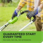 Greenworks 40V 20 in Push Lawn Mower, 4.0 Ah and 2.0 Ah Battery, Charger - Image 5