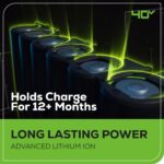 Greenworks 40V 20 in Push Lawn Mower, 4.0 Ah and 2.0 Ah Battery, Charger - Image 11