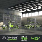 Greenworks 40V 20 in Push Lawn Mower, 4.0 Ah and 2.0 Ah Battery, Charger - Image 14