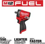 Milwaukee M12 FUEL Stubby 1/2 Inch Impact Wrench (Bare Tool) - Image 6