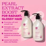Luseta Glossy Pearl Shampoo and Conditioner Set Smooth & Moisturize, Add Shine and Helps Tame Frizz,Hydrating for Damaged Hair, Detangle,Nourish Strands, Sulfate Free,16.9oz*2 - Image 5