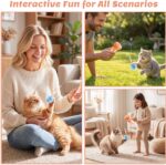Cat Toys for Indoor Cats, Interactive Cat Toy，Pink | Fully Automatic Cat Wand Toy,Funny Interactive Cat Toys for Bored Indoor Adult Cats,Cute Kitten Kitty Toys - Image 8