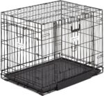 MidWest Homes for Pets Medium Ovation Double Door 30-inch Folding Metal Dog Crate, Front and Up & Away Side Doors, Space-Saving Design - Image 10