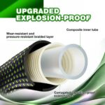 Garden Hose 50ft - Lightweight Water Hose, with 10-Pattern Nozzle, Triple-Layer Construction, All-Weather Hose,Flexible and Anti-Kink, Durable for Watering, Outdoor Use - Image 3