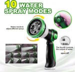 Garden Hose 50ft - Lightweight Water Hose, with 10-Pattern Nozzle, Triple-Layer Construction, All-Weather Hose,Flexible and Anti-Kink, Durable for Watering, Outdoor Use - Image 4