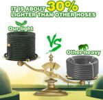 Garden Hose 50ft - Lightweight Water Hose, with 10-Pattern Nozzle, Triple-Layer Construction, All-Weather Hose,Flexible and Anti-Kink, Durable for Watering, Outdoor Use - Image 5