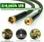 Garden Hose 50ft - Lightweight Water Hose, with 10-Pattern Nozzle, Triple-Layer Construction, All-Weather Hose,Flexible and Anti-Kink, Durable for Watering, Outdoor Use - Image 6