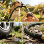 Garden Hose 50ft - Lightweight Water Hose, with 10-Pattern Nozzle, Triple-Layer Construction, All-Weather Hose,Flexible and Anti-Kink, Durable for Watering, Outdoor Use - Image 7
