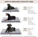 WNPETHOME Orthopedic Waterproof Extra Large Senior Dogs Bed for Comfy Sleep | XL Washable Ped Bed with Removable Cover, Multi-Needle Quilting XL Crate Bed for Large Sized Dog Relax, Light Grey 42x30 Inch - Image 7