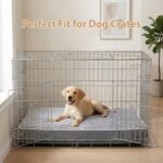 WNPETHOME Orthopedic Waterproof Extra Large Senior Dogs Bed for Comfy Sleep | XL Washable Ped Bed with Removable Cover, Multi-Needle Quilting XL Crate Bed for Large Sized Dog Relax, Light Grey 42x30 Inch - Image 8