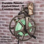 Liberty GARDEN 712 Single Arm Navigator Multi-Directional Garden Hose Reel, Holds 125-Feet of, 5/8-Inch, Bronze - Image 8