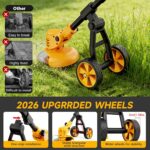20000 RPM Electric Weed Wacker with Wheel,12″ Brushless Cordless Weed Eater Battery Powered,4-in-1 Brush Cutter/String Trimmer/Grass Edger/Tiller for Garden,Weed Trimmer,2 Battery (Yellow) - Image 9