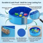 Cat Pool Toy with Fish-Water Cat Toys, Portable Cat Pool Toy for Indoor Cats & Outdoor Play, Perfect for Bored Kittens & Adult Cats, Summer Cooling & Enrichment (A) - Image 8