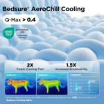 Bedsure AeroFrost™ Cooling Small Dog Bed, Round Washable, 25In Arctic Blue | Q-Max>0.4 Cat Beds for Indoor Cats, Comfort Cooling Summer Pet Bed,Anti-Slip Bottom,for Puppies and Kittens - Image 3
