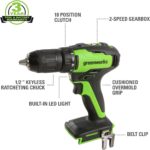 Greenworks 48V (2 x 24V) 17" Brushless Cordless Lawn Mower + 24V Drill / Driver, (2) 4.0Ah USB Batteries (USB Hub) and Dual Port Rapid Charger Included - Image 4