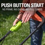 Greenworks 48V (2 x 24V) 17" Brushless Cordless Lawn Mower + 24V Drill / Driver, (2) 4.0Ah USB Batteries (USB Hub) and Dual Port Rapid Charger Included - Image 9