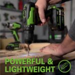 Greenworks 48V (2 x 24V) 17" Brushless Cordless Lawn Mower + 24V Drill / Driver, (2) 4.0Ah USB Batteries (USB Hub) and Dual Port Rapid Charger Included - Image 13