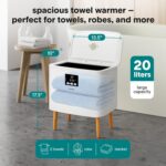 SereneLife WiFi-enabled Towel Warmer Bucket, 20L Large Capacity heater bucket for Towels Blanket and robes, Single-Touch Control, rectangular & Energy-Efficient Design, Auto Shut-Off, White - Image 5
