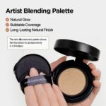 Skin Nuder Cushion | Korean Makeup, Refill Not Included (22N Peach Light) | weightless skin fit Full coverage korean foundation makeup, cushion foundation, skin tint concealer foundation, tattoo cover - Image 9