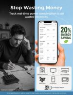 Meross Smart Home Energy Monitor, Real-Time Power & Cost Tracking | 16×60A CT Sensors Support Home Assistant, Electrical Monitoring Device, Solar Metering, No Subscription, 2-Year Warranty - Image 3