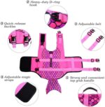 ASENKU Dog Life Jacket - Pet Safety Vest for Swimming & Boating, Shark Life Jacket with Floatation, Dog Lifesavers Swimsuits for Small Medium Large Dogs (Mermaid Pink, L) - Image 4