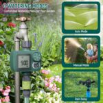 Sprinkler Timer, Programmable Hose Timer with Automatic Watering System | Digital Water Timer with Rain Delay & Manual Mode, 1 Outlet Drip Irrigation Controller for Garden Hose, Lawn & Outdoor Yard - Image 3