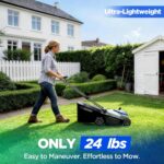 16-Inch 40V Max Brushless Cordless Electric Push Lawn Mower | Includes 40V Max 4.0Ah battery and charger; 148Wh total energy for fewer charging interruptions during routine yard care. - Image 4