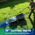 16-Inch 40V Max Brushless Cordless Electric Push Lawn Mower | Includes 40V Max 4.0Ah battery and charger; 148Wh total energy for fewer charging interruptions during routine yard care. - Image 6